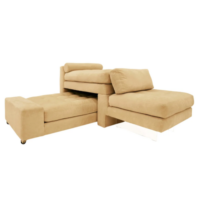 Vladimir Kagan "High Low" Seating Section with Rolling "Lounge" bench 1977