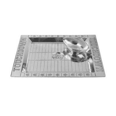 Football Field Serving Tray and Bowl
