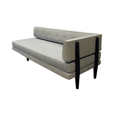 Edward Wormley Elegant Sofa Day Bed with Walnut Legs 1953