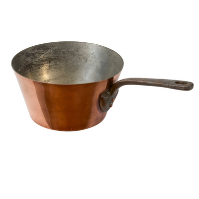 Vintage 1950s French Five Piece Copper Sauce Pan Set