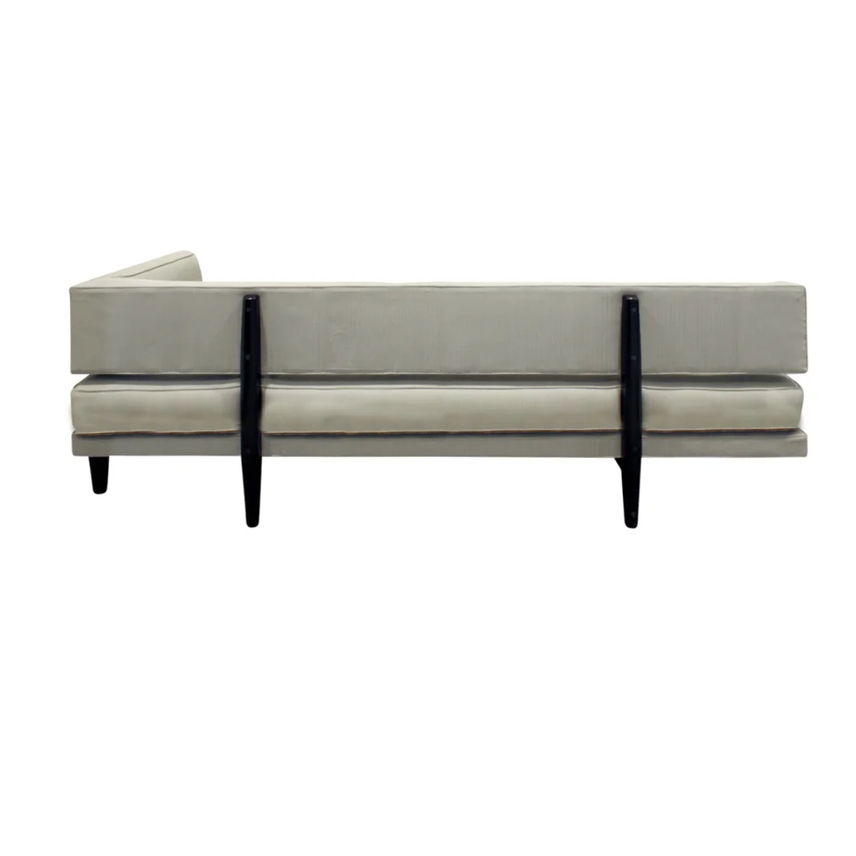 Edward Wormley Elegant Sofa Day Bed with Walnut Legs 1953