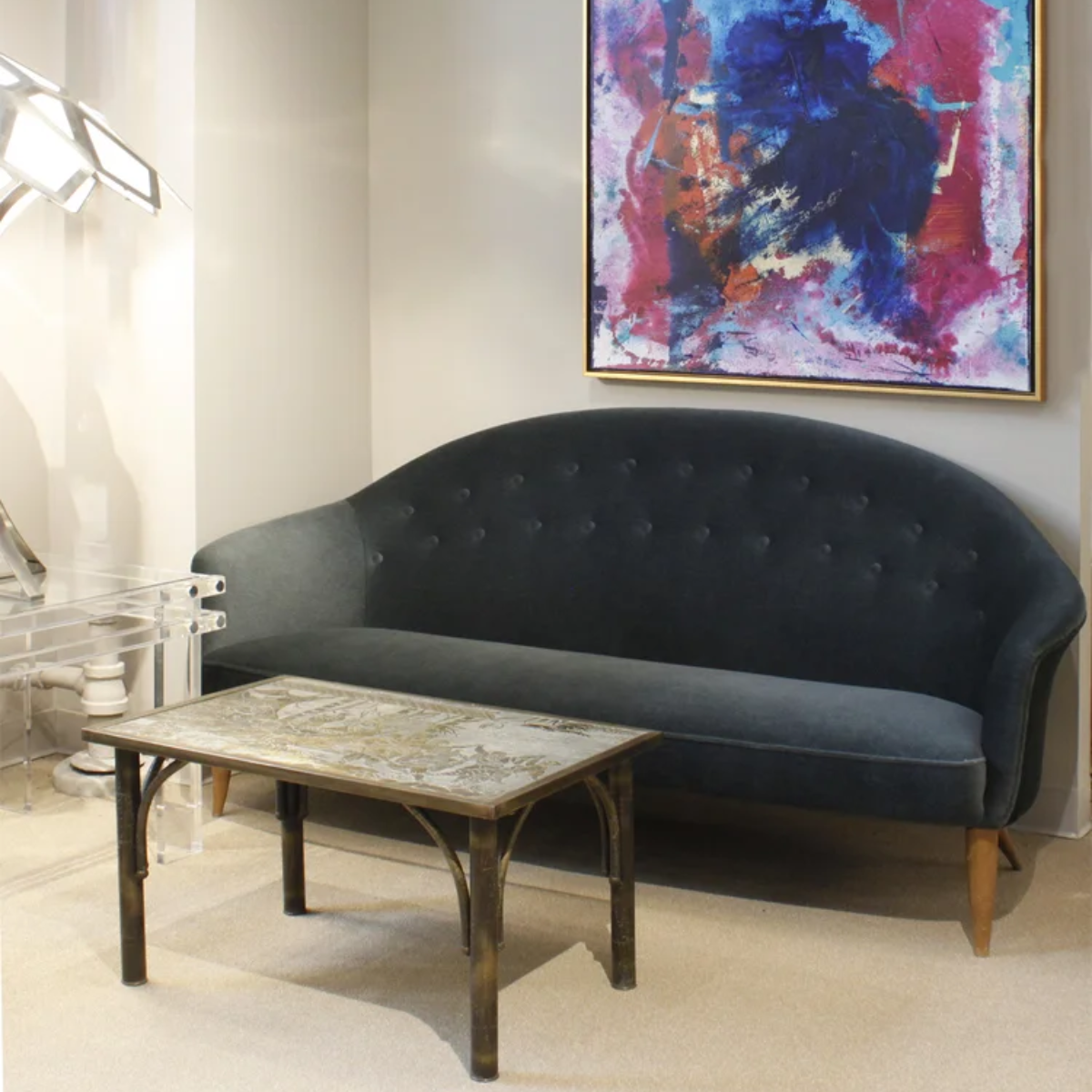 Kerstin Horlin-Holmquist "Paradise Sofa" in Mohair 1960s