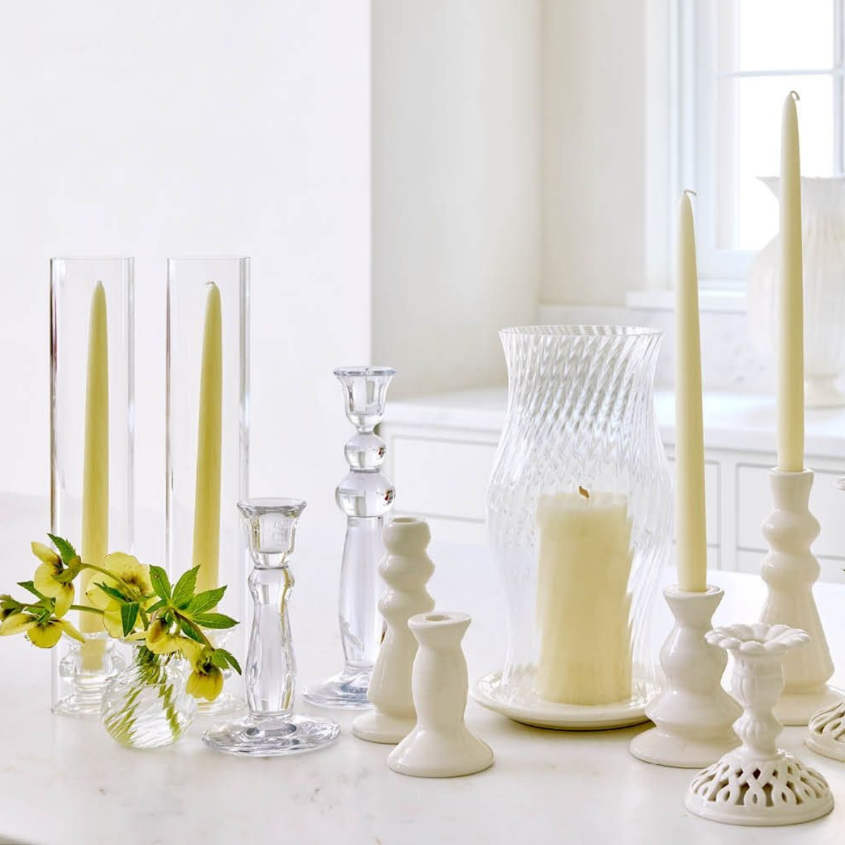 Sancia Tall Taper Candleholder, Set of 2